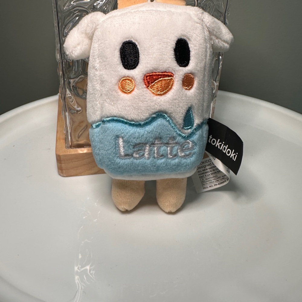 Tokidoki Latte Plush with White and Blue Accents